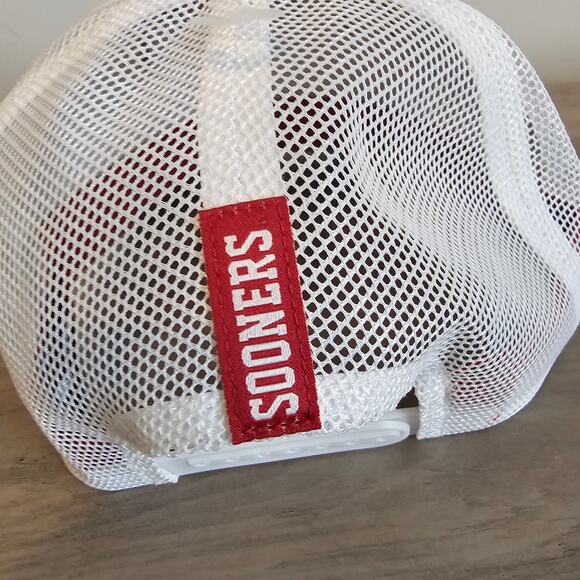 Oklahoma University Snapback Hat Cap Red Gray OU Boomer Sooners NCAA SEC Preppy - Picture 12 of 14